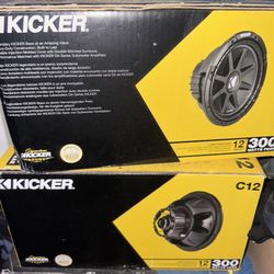 2 12” Kickers Brand New 