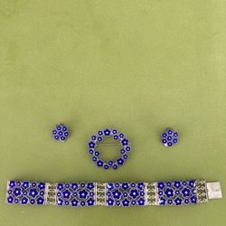 Volner Bahner Sterling Bracelet Pin Earrings Denmark