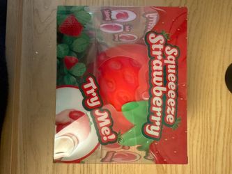 Sunny Days Jumbo Squeezy Strawberry Squishy Toy Stress Relief Sensory Fun