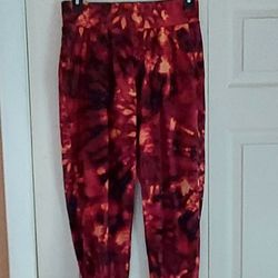 LounGy Womens Tie Dye Super Soft Joggers Sweatpants Loungewear XSP Athleisure 
