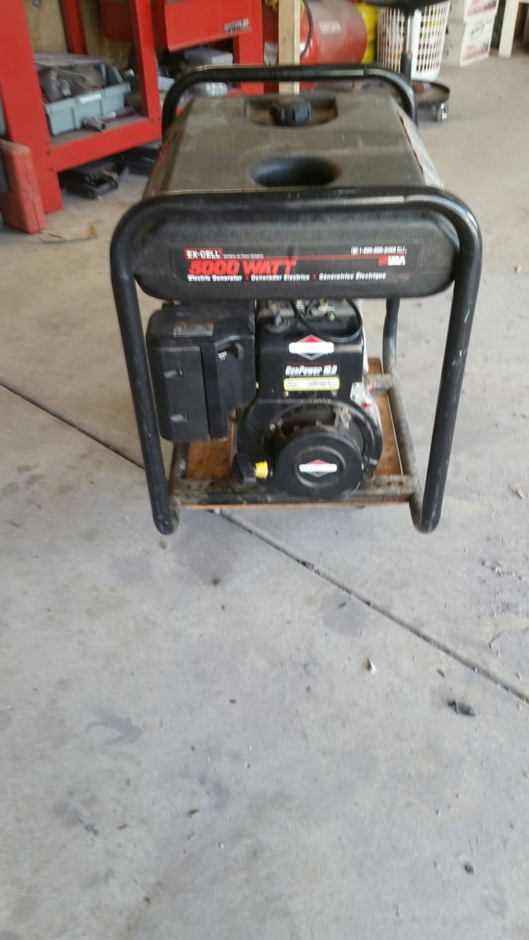 Excell 5000 watt generator