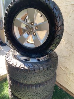 Rims and tires  17 ram 1500 size tire 265/70/17