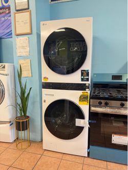 🌸 SPRING SALE 🌸 LG WashTower Stacked Center 4.5 Cu.Ft. Front Load Washer & 7.4 Cu.Ft. Electric Dryer