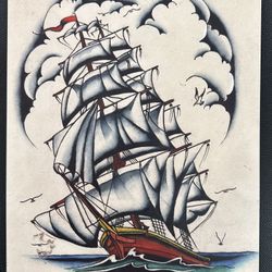 Vintage Ship Panting 
