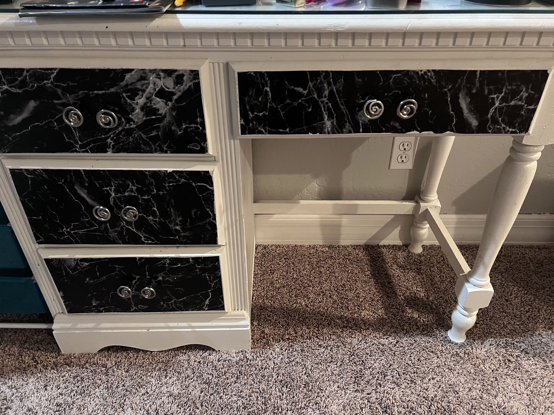 Antique Desk Solid Wood