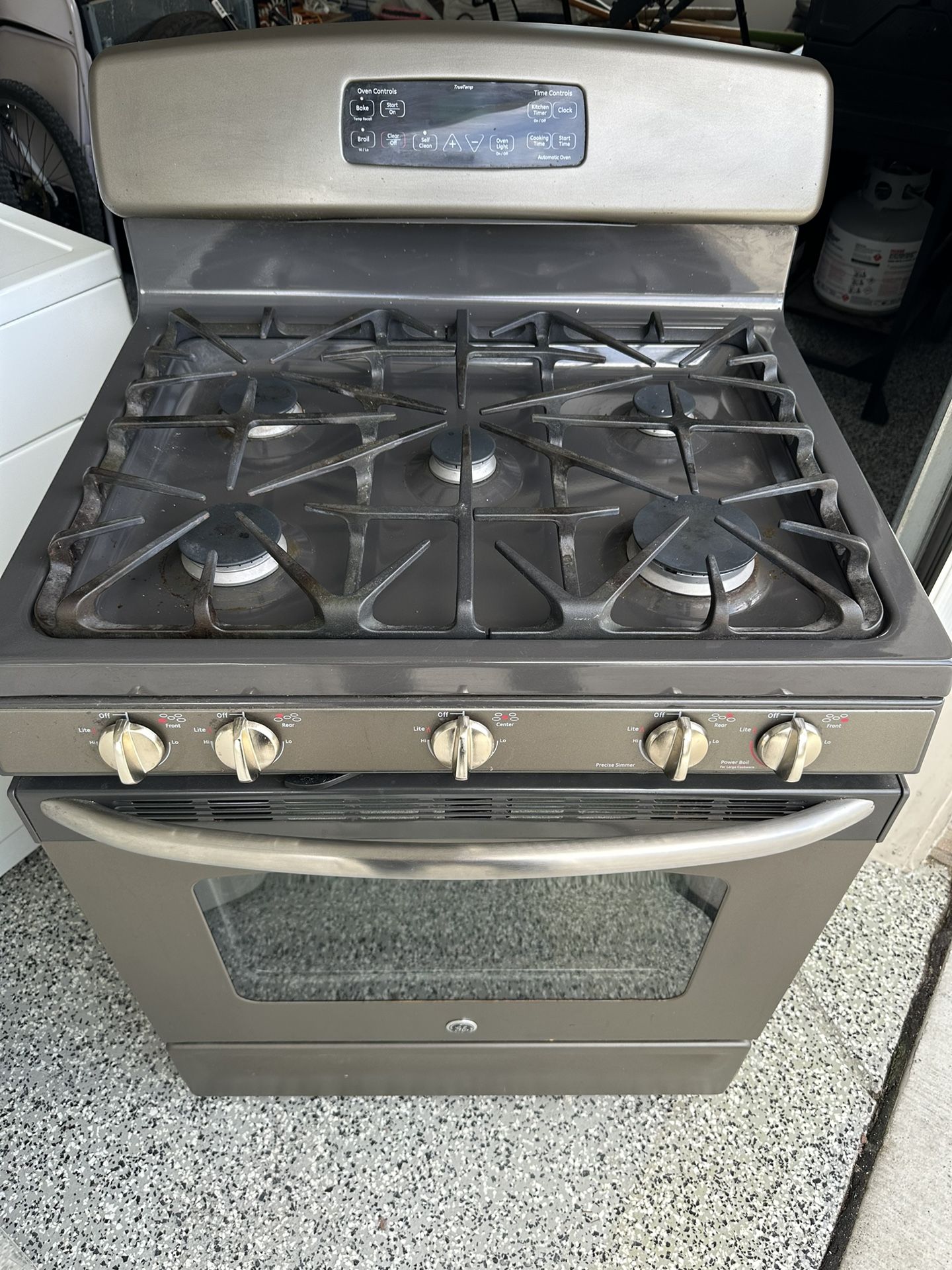 stainless steel 5 burner gas stove (GE)