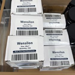 $5 / Box Wensilonon (Wensilon) #8 x 1” Black Truss Head Wood Screws