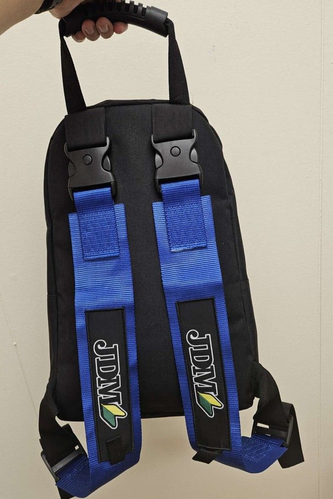 Brand New JDM Racing Blue Harness Detachable Quick Release & Adjustable Shoulder Strap Backpack