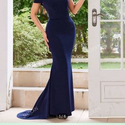 Navy Blue Dress 