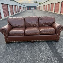 WHITTEMORE SHERRILL Leather Couch