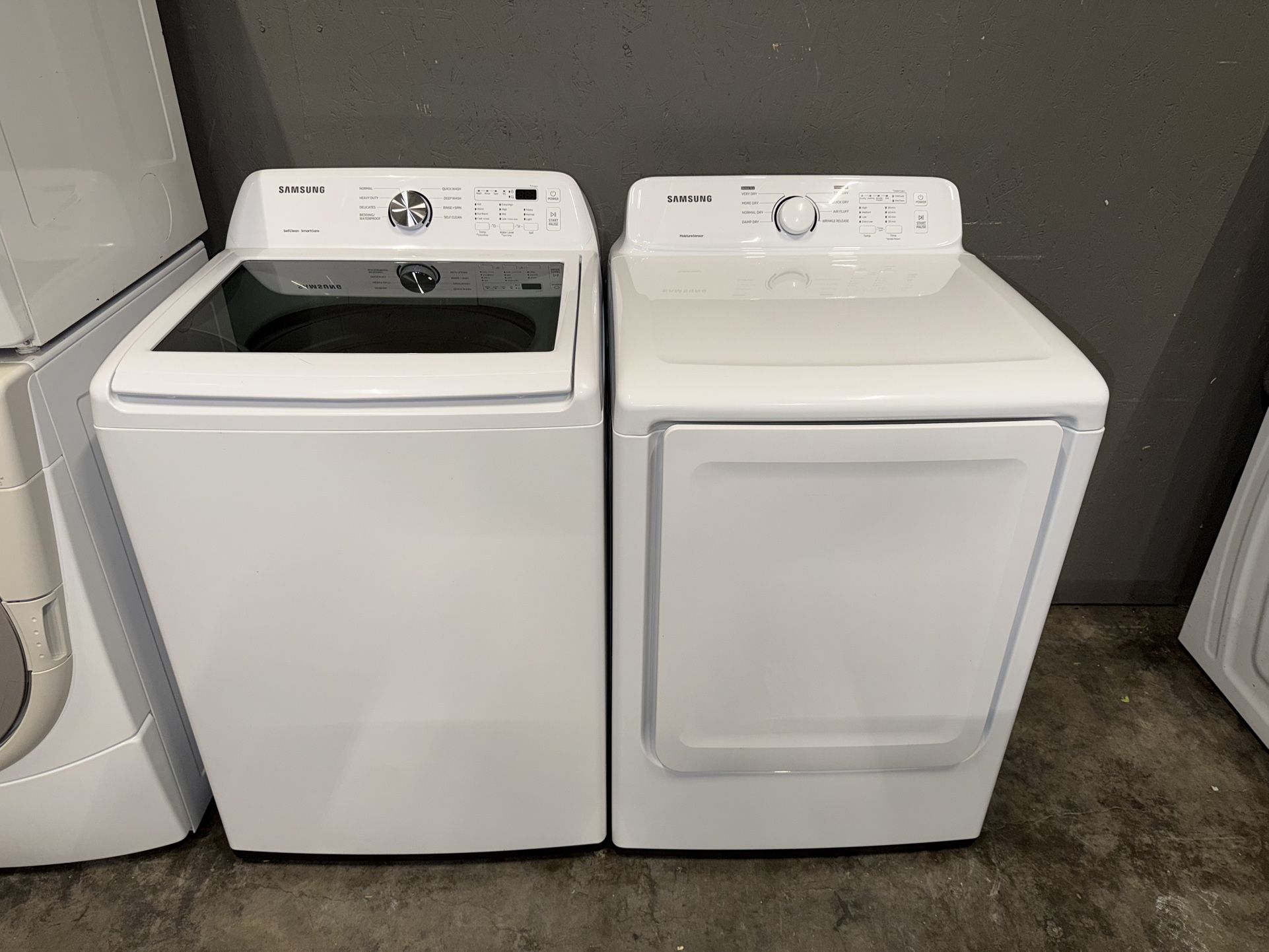SAMSUNG XL CAPACITY WASHER DRYER ELECTRIC SET 