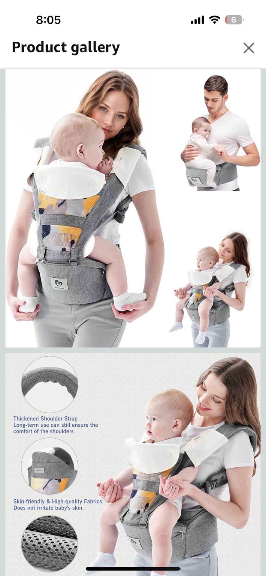 Bellababy Baby Carrier Hip Seat