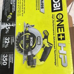 Ryobi 18v Brushless HP 6-1/2 Circular Saw Tool Only,
