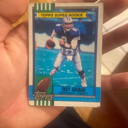 troy aikman topps rookie card