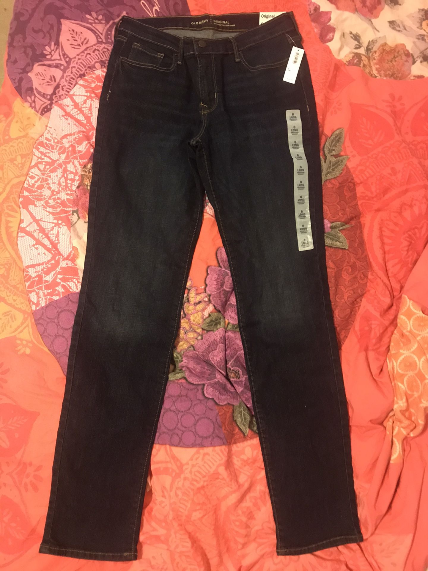 NWT Old Navy Original Straight Jeans - Size 8 Long