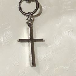 Sterling Silver 1” Cross Pendant , Charm