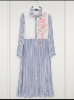 Elegant midi shirt dress  Sz S