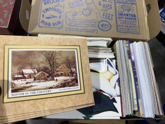 Stack of Christmas Cards (over 150 ct)