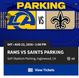 Onsight Parking for Rams vs Saints game