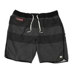 Vuori Banks Shorts Mens Large L Gray Black 8” Inseam Unlined Gym Running V330