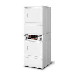 New Speed Queen SSESXAGS173TW01 Stack Dryer – 18 lb Capacity,