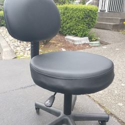 Rolling Stool With Removable Backrest & Upgraded Wheels 