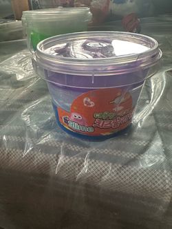 Slime Toy in Clear Bucket Container