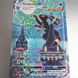 Umbreon VMAX 215/203 Alternate Art Secret Evolving Skies Pokemon Proxy Secret Rare Perfect Gift Not Real Free Shipping Full Art Holo SWSH07