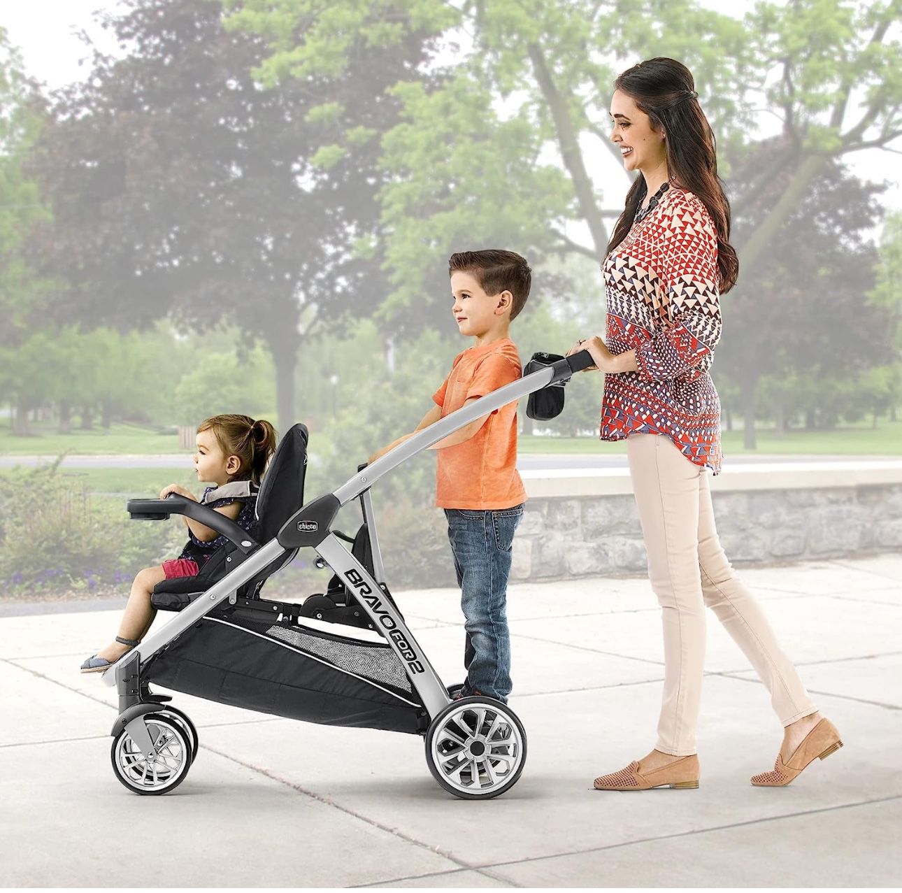 Double Stroller Chicco Bravo for 2 Standing / Sitting