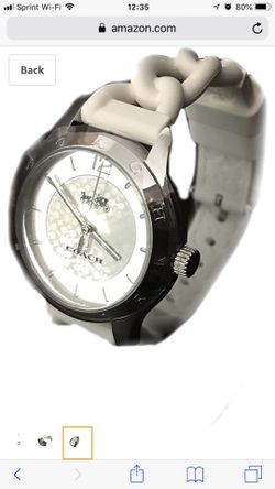 Coach maddy braided store rubber strap watch