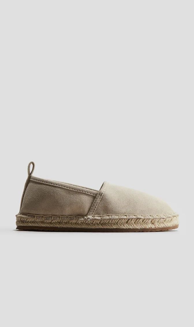 New H&M Flats Shoes Espadrilles Tan Beige baby toddler girl size 7.5