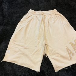 Beige Amiri Jaw String Shorts 