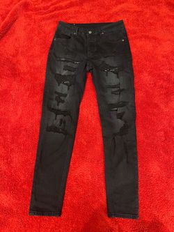 Black ripped ksubi jeans size 30