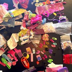 Bundle of 165+ Dolls Clothing and Accessories