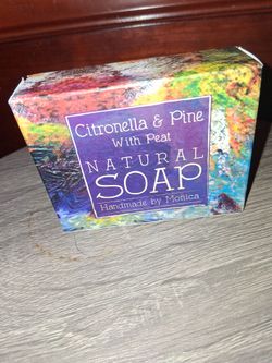 Citronella  & Pine with Peat   Natural soap