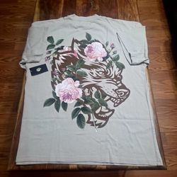 Darc Sport Floral Wolf Graphic T-Shirt 