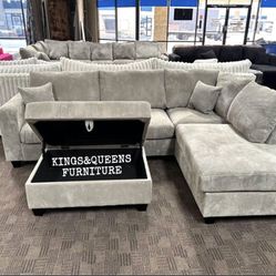 New Grey Sectional 