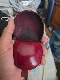 Antique change leather holder