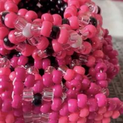 Pink Kandi Cuff