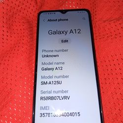 Samsung Galaxy A12 Network Unlocked