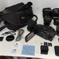 Canon Vixia HF G40 Full HD 60fps Pro Camcorder 2 Lenses 2 Batteries &Accessories
