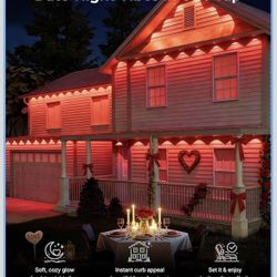 200FT Permanent Outdoor Lights Waterproof, Smart RGB Eaves Lights with App/Remote Control, DIY Scene Modes, LED Outdoor Lighting for Christmas Holiday