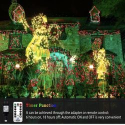 403ft 1000 LED String Lights Outdoor Christmas Lights 8 Modes & Timer Fairy Light Plug in Waterproof LED String Lights for Xmas Yard Tree Wedding Part