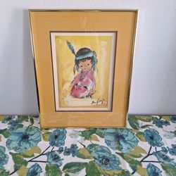 Indian Child IN Blue  AND PINK