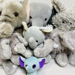 Elephant Plush Toy Lot Soft Elephant Lovey Toys