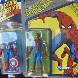 Captain America And Spider Man Action Figures