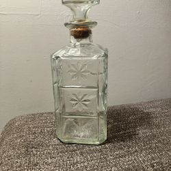 Vintage Crystal  Liquor Bottle