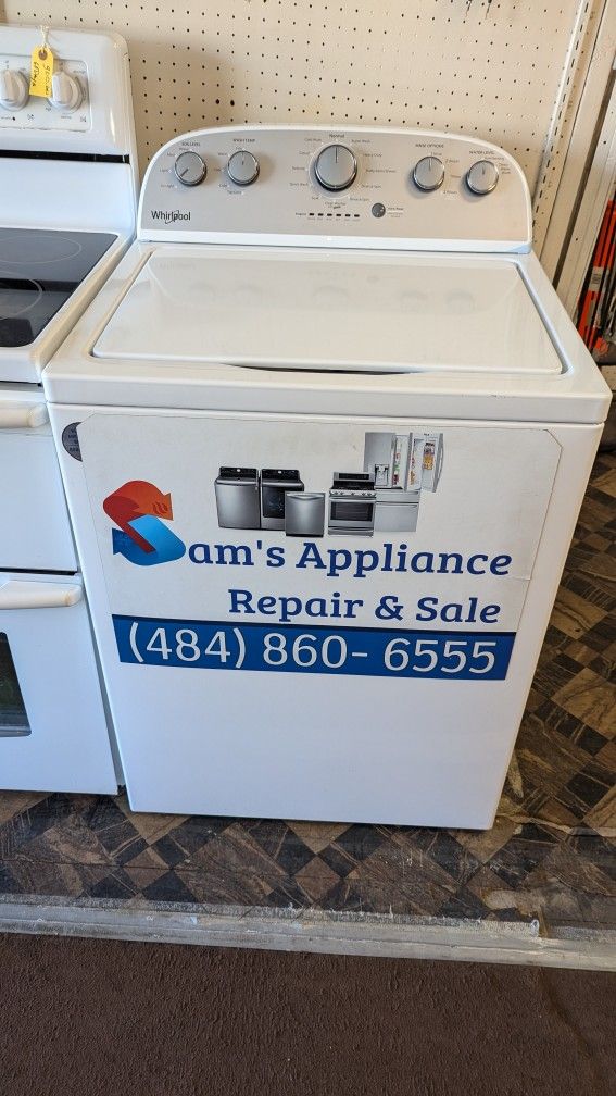 90 Days Warranty. Whirlpool Top Load Washer Machine.