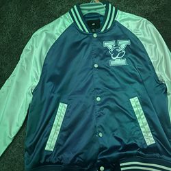 Blue Yale Varsity jacket