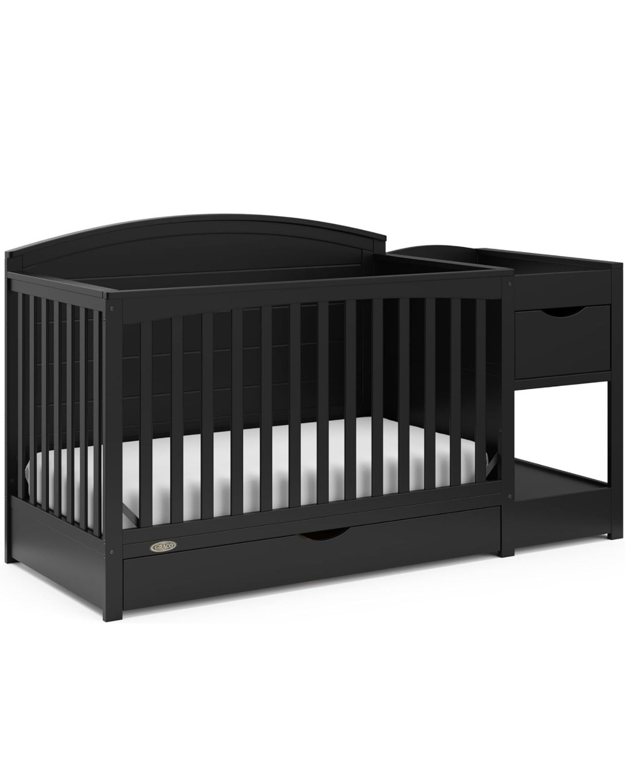 Graco Convertible Crib and Changer (Black) for Sale in Queens, NY - OfferUp